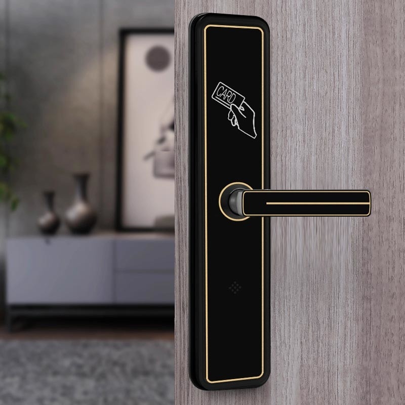 হোটেল স্মার্ট RFID কার্ড সোয়াইপ ডোর লক T5557 / M1 কার্ড কী লক সিস্টেম