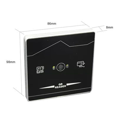 টেম্পারড গ্লাস QR কোড রিডার অ্যাক্সেস কন্ট্রোল উইগ্যান্ড প্রক্সিমিটি কার্ড রিডার