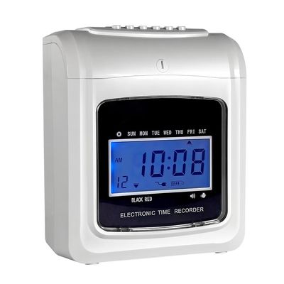 এলসিডি ডিসপ্লে ডিজিটাল টাইম রেকর্ডার অফিস টাইম রেকর্ডার পাঞ্চ কার্ড মেশিন