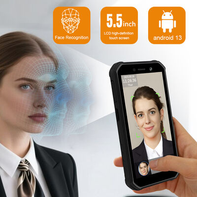 5৫ ইঞ্চি টাচ স্ক্রিন 、 ০.৩ সেকেন্ড দ্রুত মুখের স্বীকৃতি সময় উপস্থিতি টার্মিনাল - মোবাইল উপস্থিতির জন্য ৫০০০ মুখের ক্ষমতা