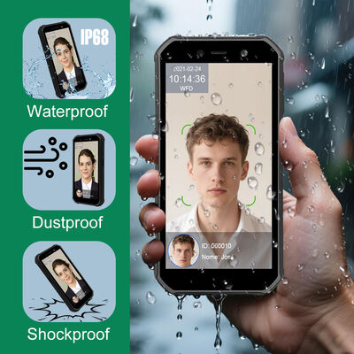কর্মচারী উপস্থিতি জন্য 4G পোর্টেবল আউটডোর অ্যান্ড্রয়েড ফেসিয়াল রিকগনিশন মেশিন