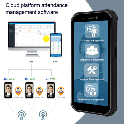 পোর্টেবল টাইম এটেন্ডেন্স সিস্টেম অ্যান্ড্রয়েড বায়োমেট্রিক ফেসিয়াল রিকগনিশন টার্মিনাল