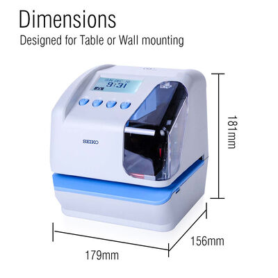 Numbering Ticket Date Time Stamp Machine Job Costing Punch Clock Attendance Recorder 9 Pin Dot Matrix USB Data Export