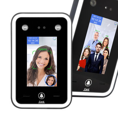 4.3 ইঞ্চি মুখ সনাক্তকরণ বায়োমেট্রিক মেশিন কিউআর কোড সময় উপস্থিতি অ্যাক্সেস নিয়ন্ত্রণ