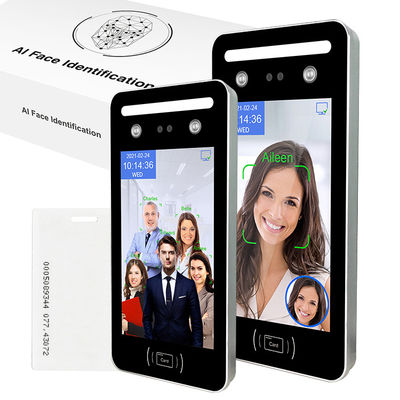 এআই ভিজিবল লাইট ডাব্লুডিআর ডায়নামিক ফেস রিকগনিশন অ্যাক্সেস সিস্টেম 8 ইঞ্চি টাচ স্ক্রিন