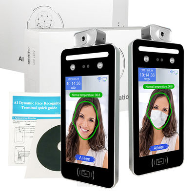 0.5 মি ফেস রিকগনিশন সময় ক্লক টার্মিনাল তাপীয় তাপমাত্রা পরিমাপ