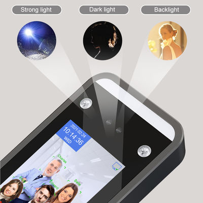কর্মচারী ব্যবস্থাপনার জন্য দৃশ্যমান হালকা WDR AI মুখ স্বীকৃতি উপস্থিতি মেশিন