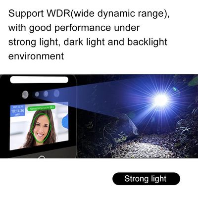 কর্মচারী মুখ স্বীকৃতি উপস্থিতি মেশিন তাপমাত্রা সনাক্তকরণ