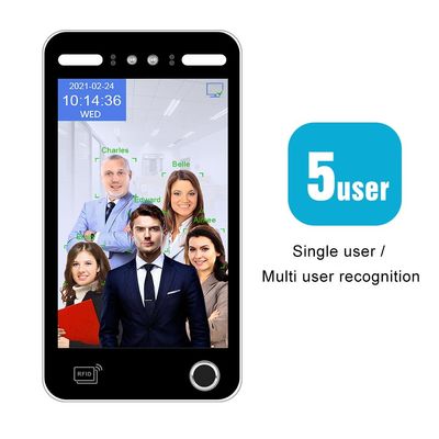 উপস্থিতির জন্য বায়োমেট্রিক ফিঙ্গারপ্রিন্ট এআই ফেসিয়াল রিকগনিশন অ্যাক্সেস কন্ট্রোল সিস্টেম