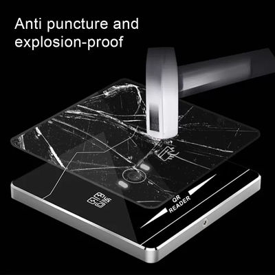 Wiegand26 / 34 ইন্টারফেস RFID প্রক্সিমিটি কার্ড রিডার অটো ইনডাকশন টেম্পারড গ্লাস