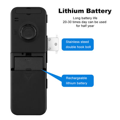 অ্যালুমিনিয়াম ABS Tuya স্মার্ট লক ফেস রিকগনিশন ফিঙ্গারপ্রিন্ট ফ্রেমলেস গ্লাস ডোর লক